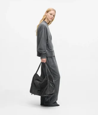 Zweifarbige Denim-Shopper