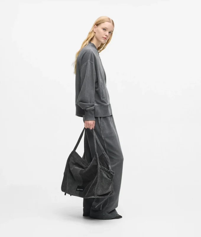 Zweifarbige Denim-Shopper