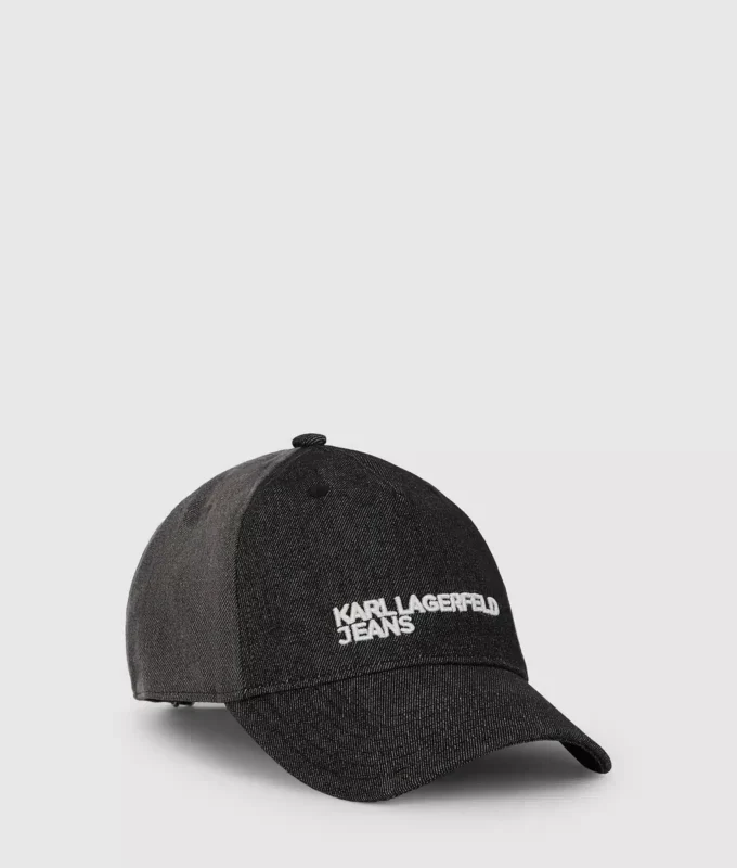 Zweifarbige dunkle Denim-Kappe