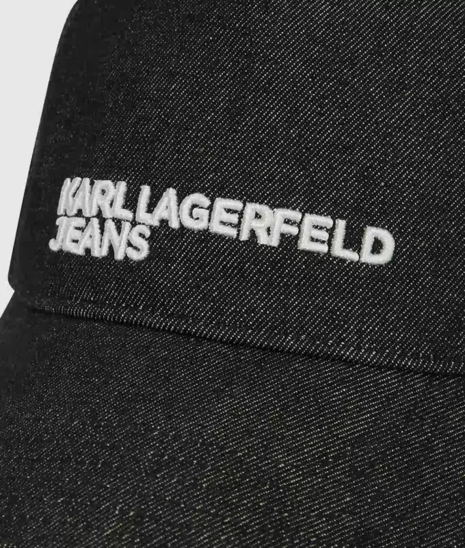 Zweifarbige dunkle Denim-Kappe